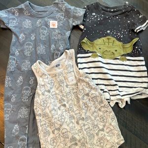 Lot of 3 GAP Star Wars outfits